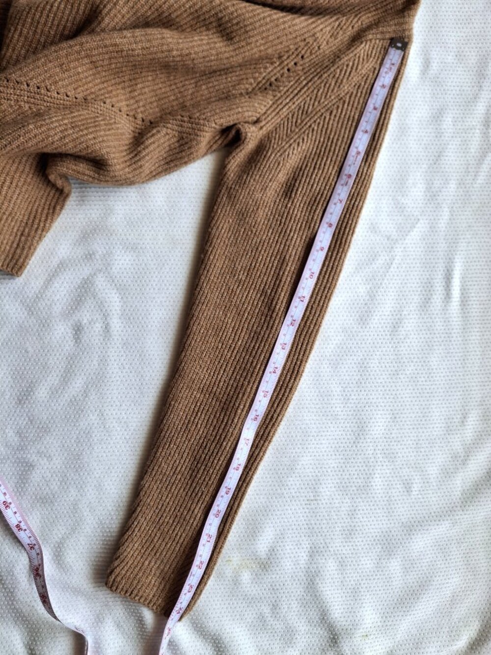 Banana Republic Womens Sweater M Camel Cotton Blend Crew Neck Knit Cozy - Picture 8 of 8